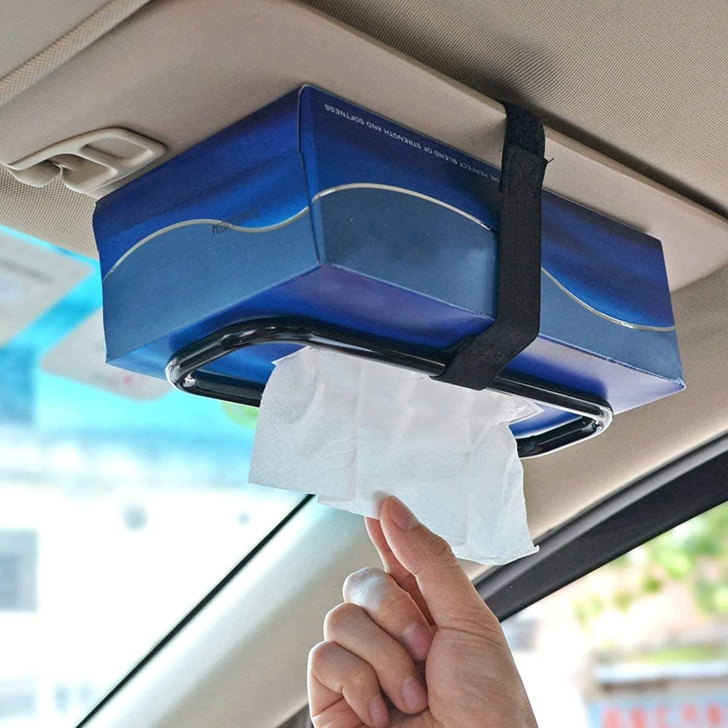 Car Tissue Paper Box Holder Auto Rear Seat Headrest Support Hold Clip
