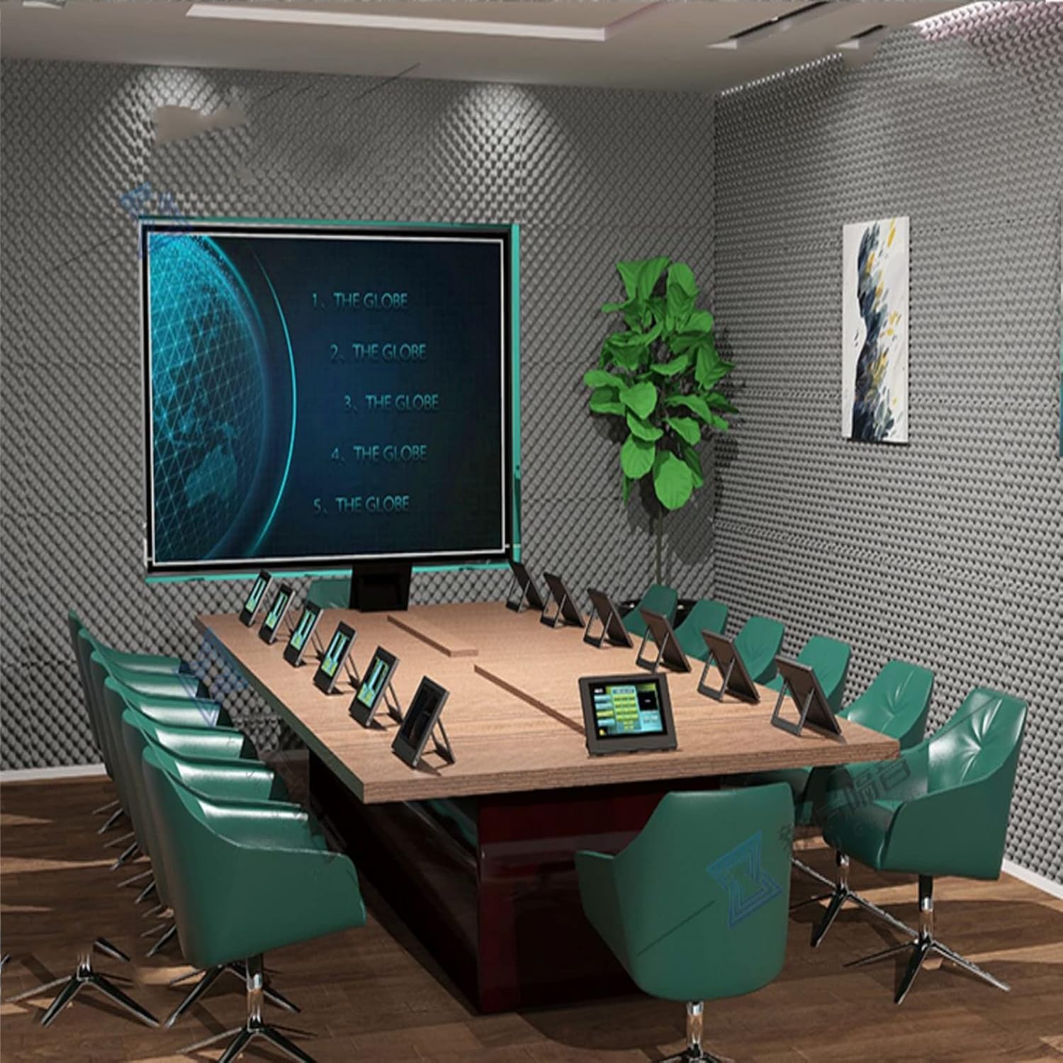 Panele ścienne dźwiękochłonne, panele samoprzylepn Self-Adhesive Acoustic Wedge Foam Soundproof Wall & Ceiling Panels For Studio, 5-50 Pcs(35pcs)