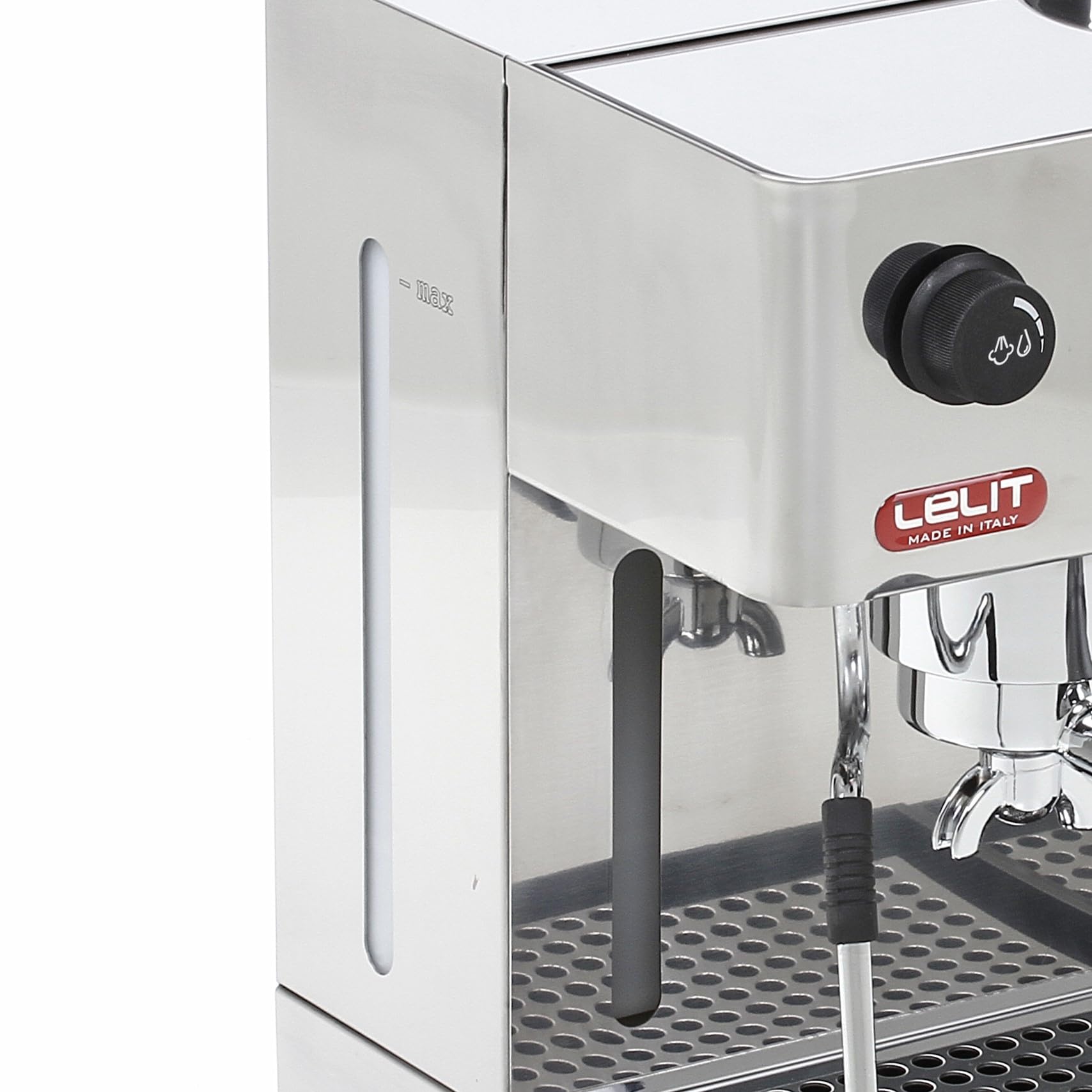 Lelit Anita Macchina da Caffè - Con Montalatte & Macinacaffè Integrato - 2,7 litri - PL042EMI-2G80 - Acciaio Inossidabile Lucido