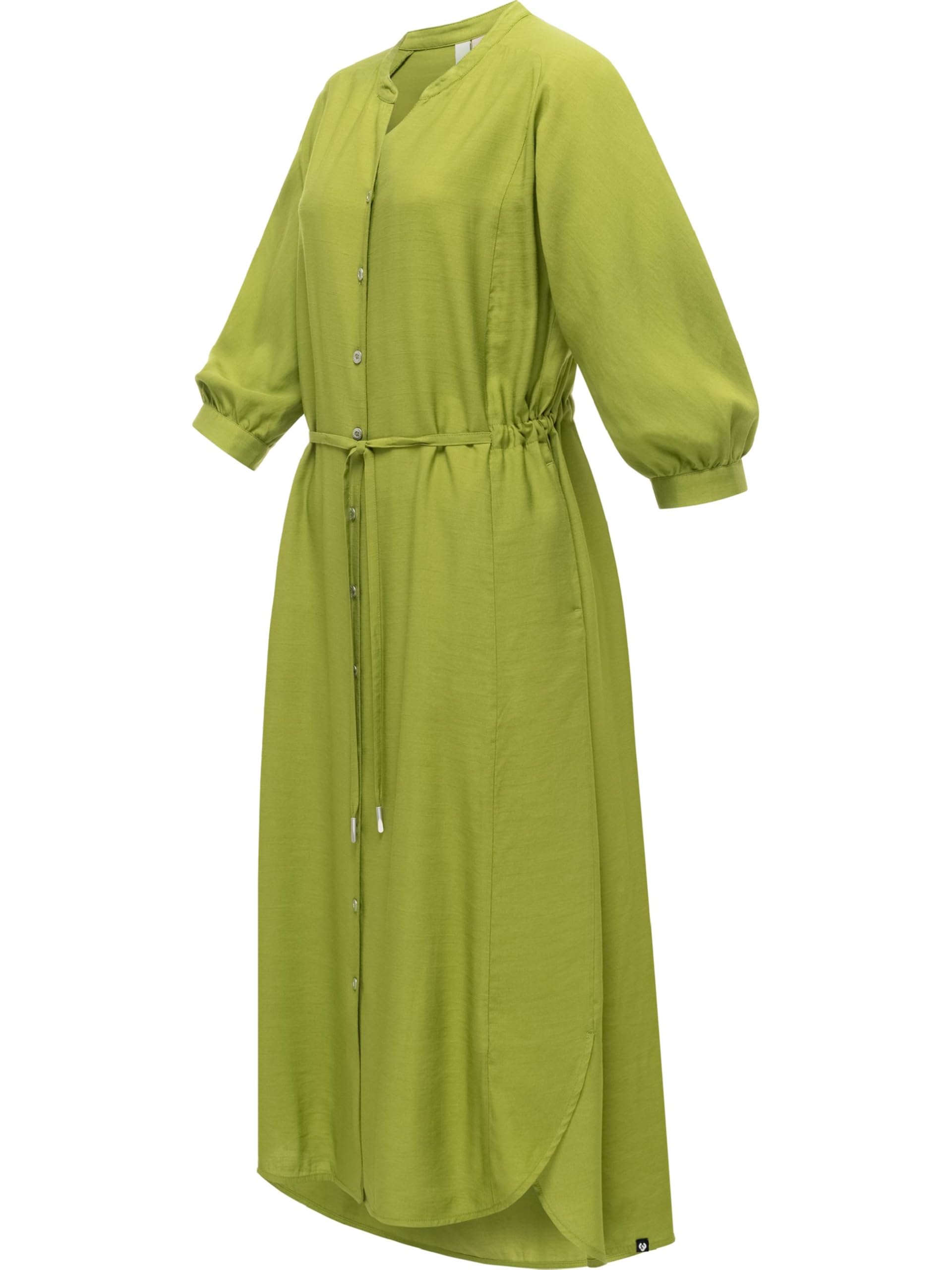 Ragwear Damska sukienka midi elegancka sukienka bluzkowa z paskiem w talii Trea Dress XS-XXL