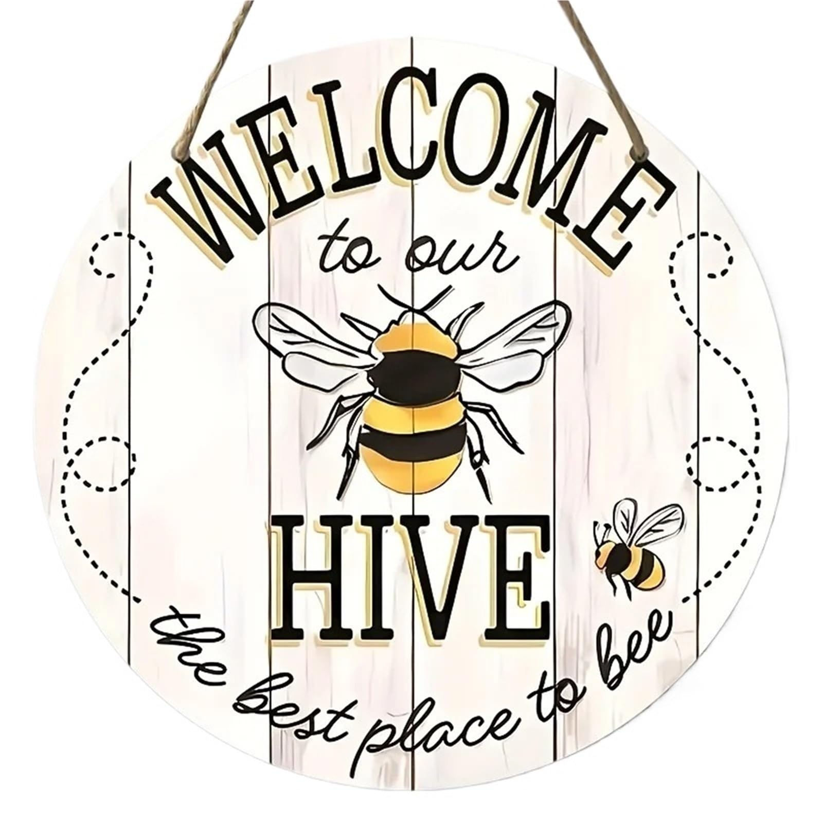Wooden Welcome Sign 2D Flat, 1pc Vintage Welcome Wooden Sign - Hanging Wall Art For Porch, Garden, Home, Cafe Decor for home(30X30CM)
