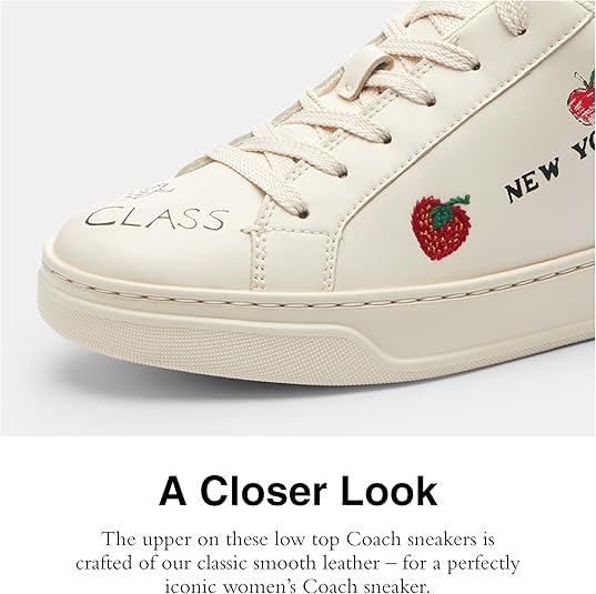 Amazon | Coach レディース ハイラインスニーカー, チョークスケッチ
