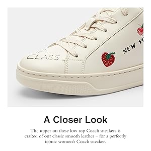 【極美品】COACH ホワイト レザースニーカー ハイ ライン スニーカー 公式】COACH – コーチ | ハイ ライン スニーカー