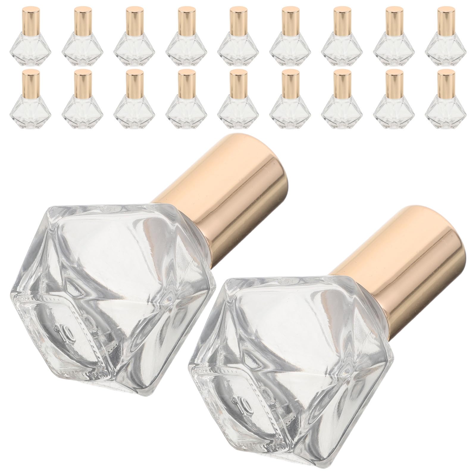 36 Stück 8ml Rollflaschen aus Glas mit Edelstahl Rollkugel Auslaufsicher und Leicht Nachfüllbar für Ätherische Öle und Parfüm Reisen