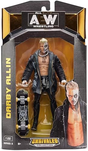 Miniatura 1 de All Elite Wrestling AEW Unrivaled Collection Darby Allin - Figura de acción de 6.5 pulgadas, serie 3, multicolor