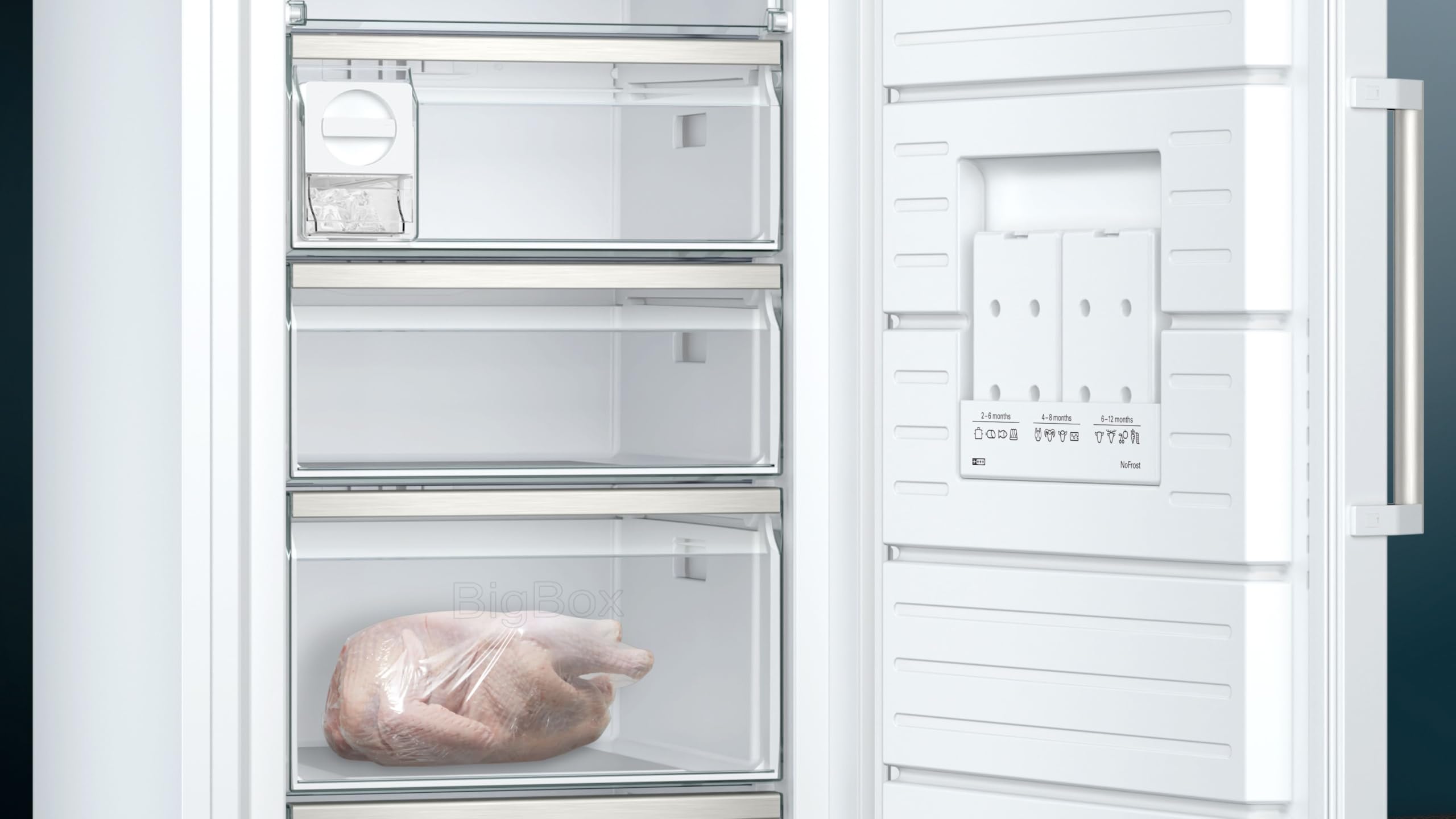Siemens iQ500 GS54NAWCV Gefrierschrank 327 L noFrost 176 x 70 cm Weiß