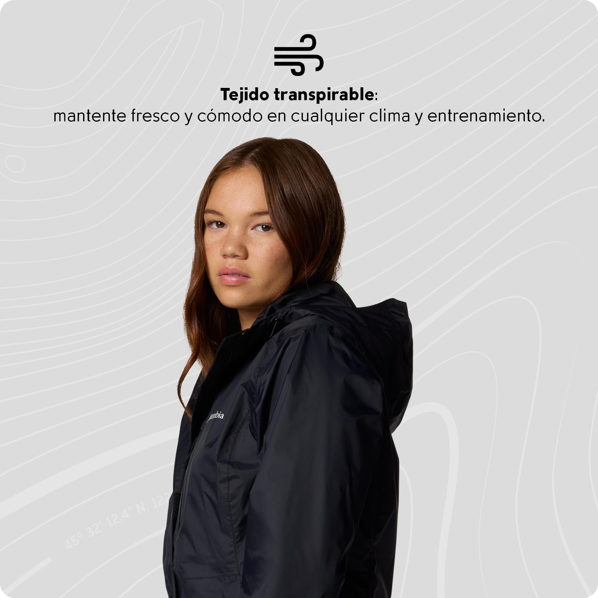 Columbia Pouring Adventure III Jacket, Chubasquero Impermeable para Mujer