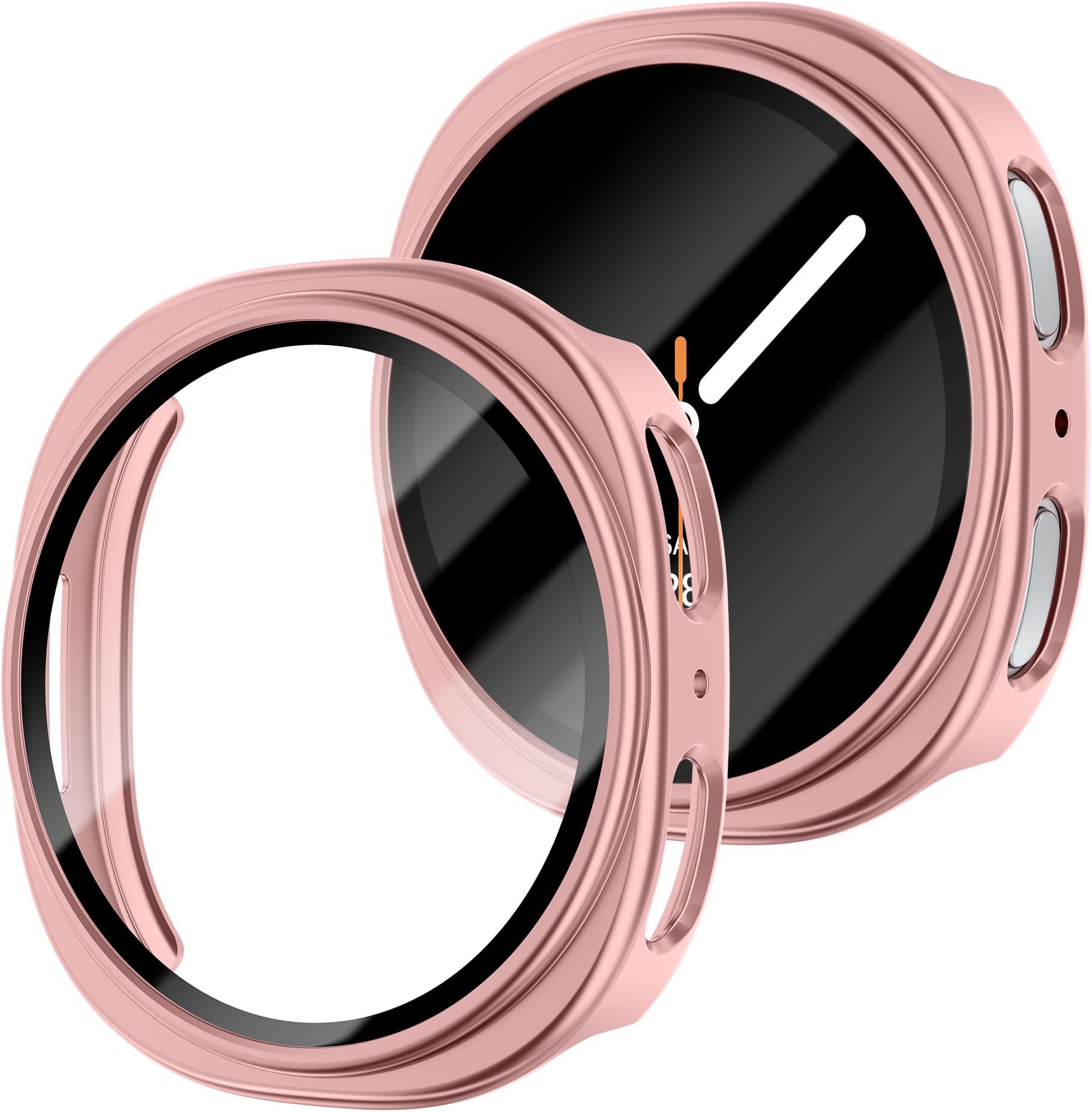Case for Galaxy Watch 8 Screen Protector 40mm 44mm,Hard PC Case+Built in Tempered Glass,Full Protection Cover Protective Bumper for Samsung Galaxy Watch 8 40 44 mm Women Men