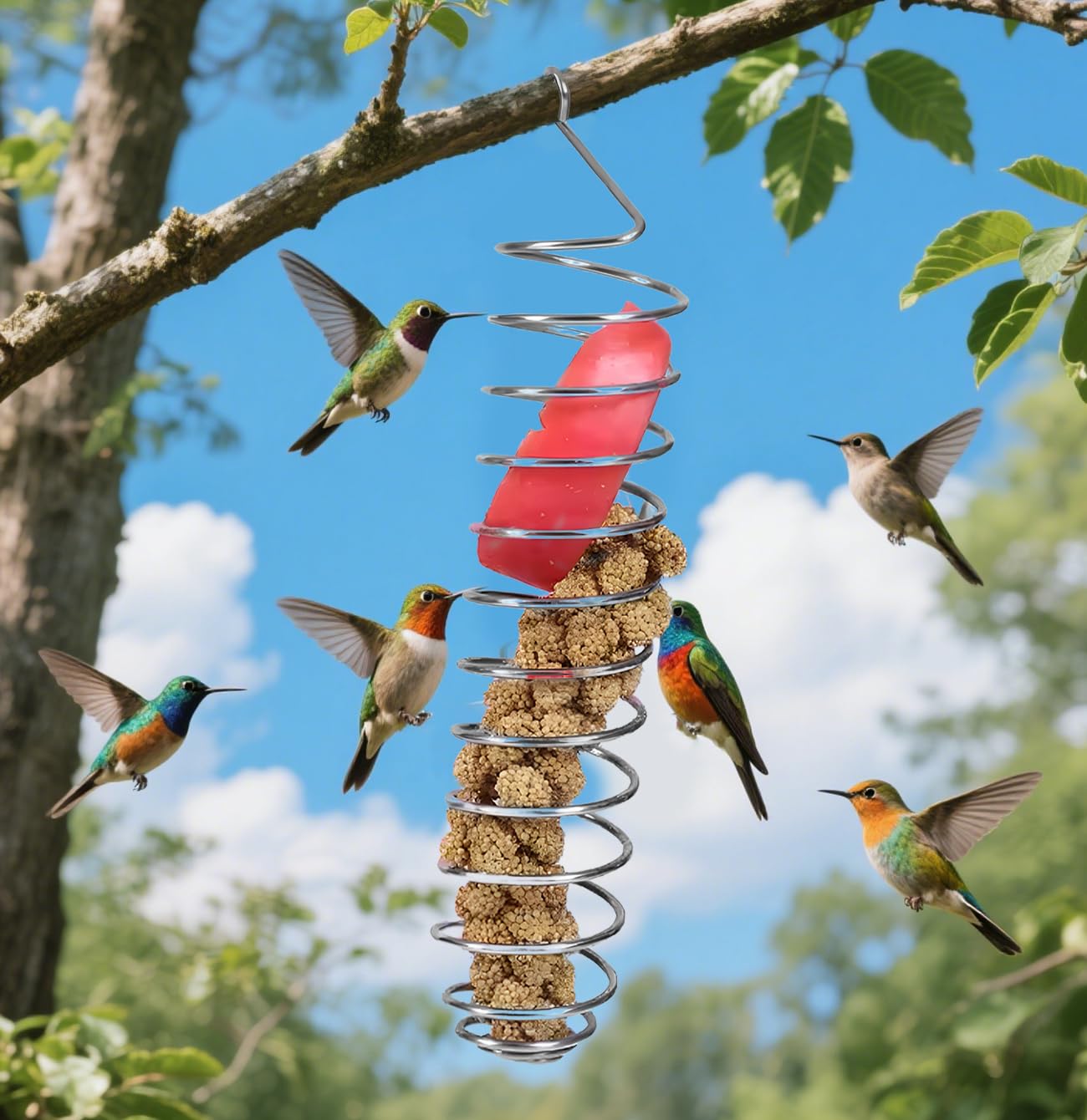 Stainless Steel Bird Food Holder, Parrots Foraging Tool, Fits Nuts, Fruits, Vegetables, Grain, Wheat, Bird Food Holder Conures, Parakeets, Cockatoos (18.5x4.5x4.5cm)