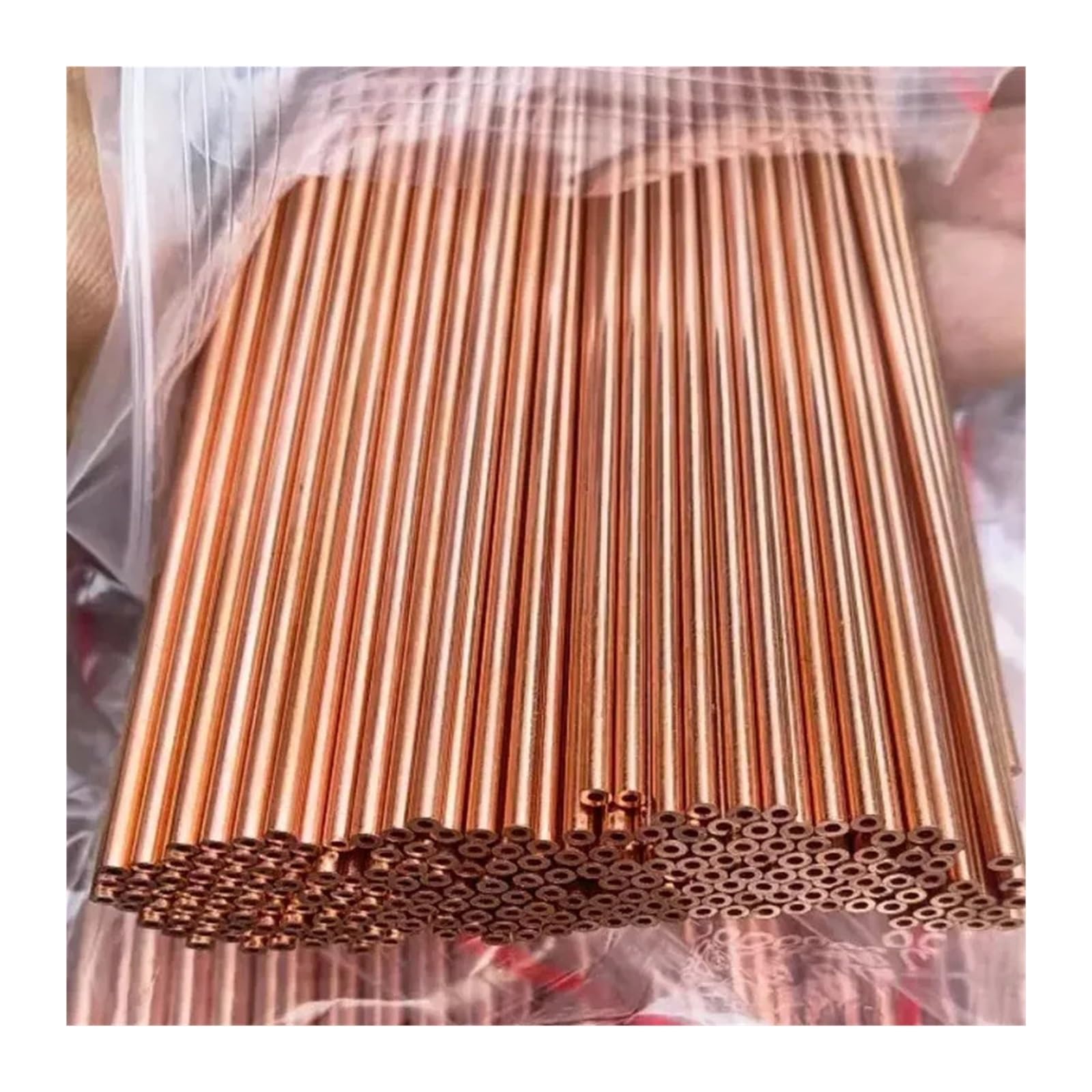 2/3/4 Stück Rotes Kupferrohr, Hohl, Gerade, Rund, Dünn, Kapillarrohr, DIY-Metall, Individuell(OD 25 x ID 23mm 2pcs)