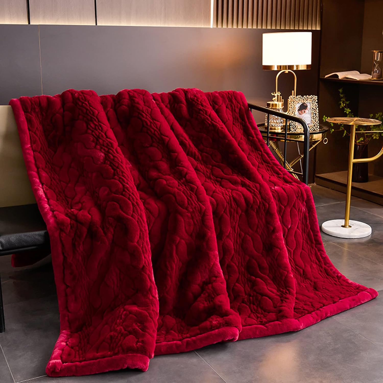 Buy LGYKUMEG 13lb Korean Mink Blanket 79X91,Silky Soft and Warm Winter