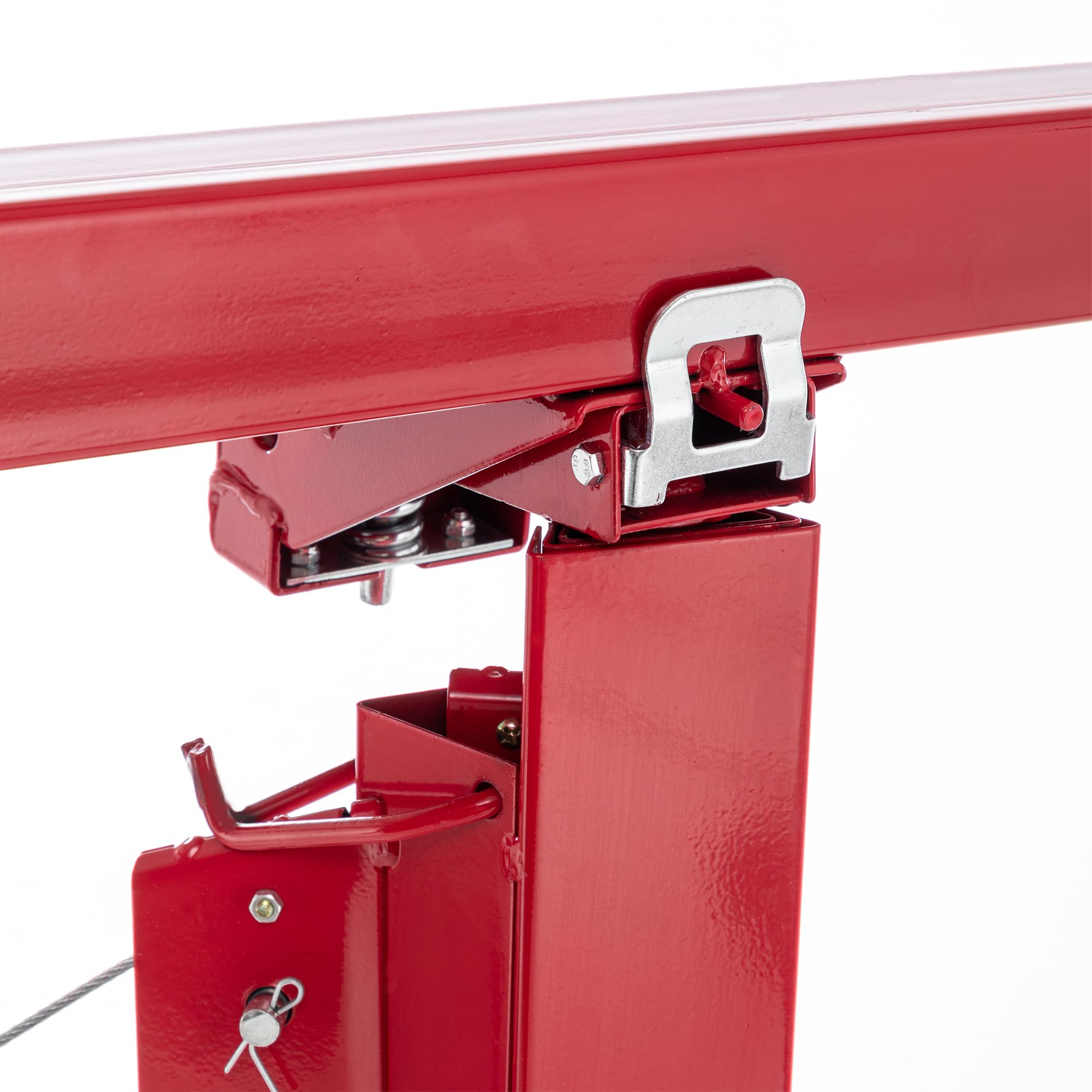 Elevador Placas Pladur XXL, 140-350/180-470 cm de Altura de Trabajo, Ajustable en Altura, 68 kg de Carga máxima, 290 cm de Brazo de Carga para Placas de Yeso 3 Ruedas giratorias