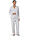 Lauren Ralph Lauren Jaquard Lounge Long Sleeve Notch Collar Long Pant Pajama Set - Main View
