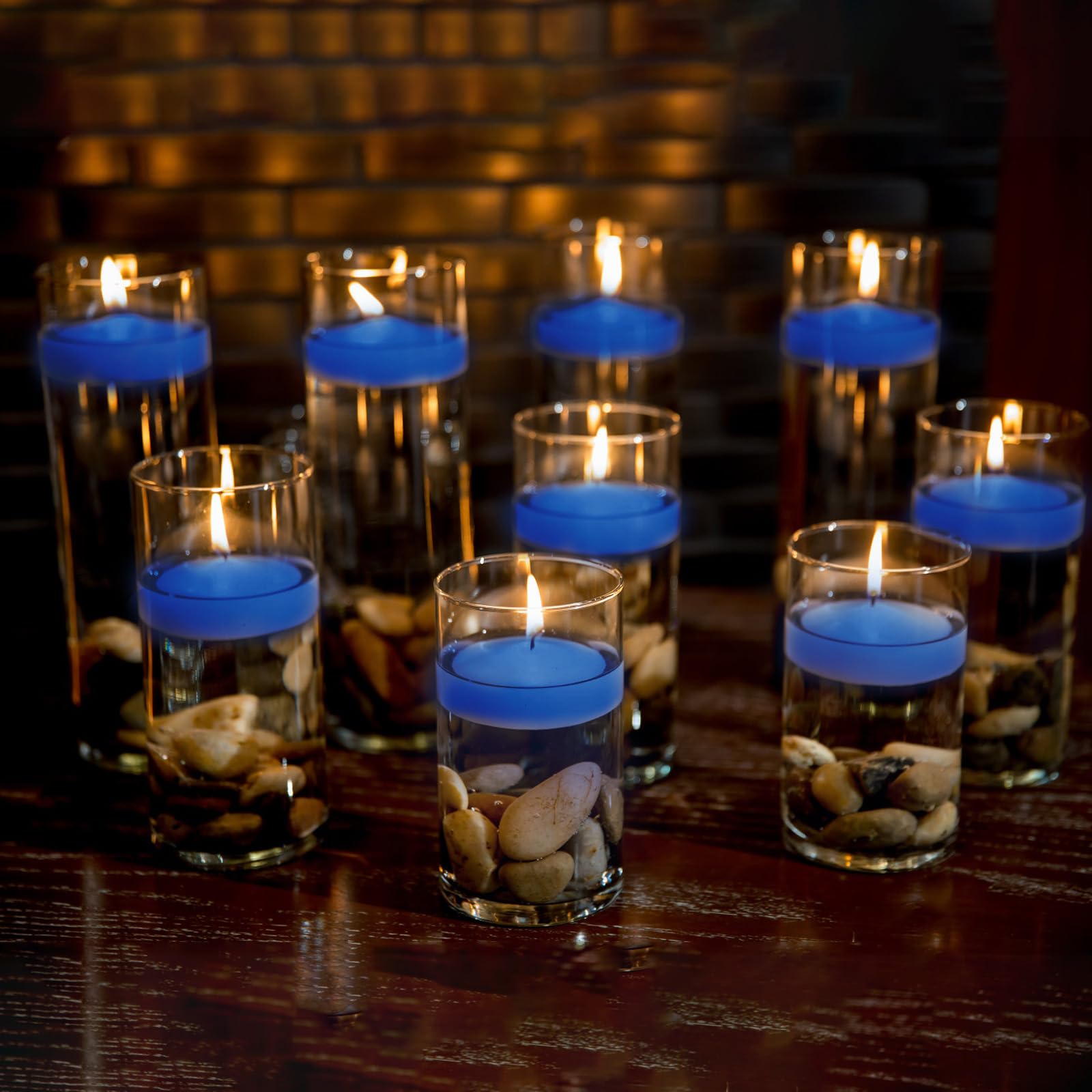 50 Pièces Bougies Flottantes Blanches Sans Parfum - Décoration Romantique Mariage Piscine Baignoire