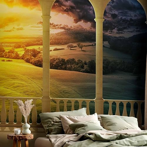 Miniatura 5 de artgeist Mural de pared Vista de la ventana, 116 x 91 pulgadas, papel tapiz autoadhesivo extraíble de gran tamaño para decoración de pared, imagen