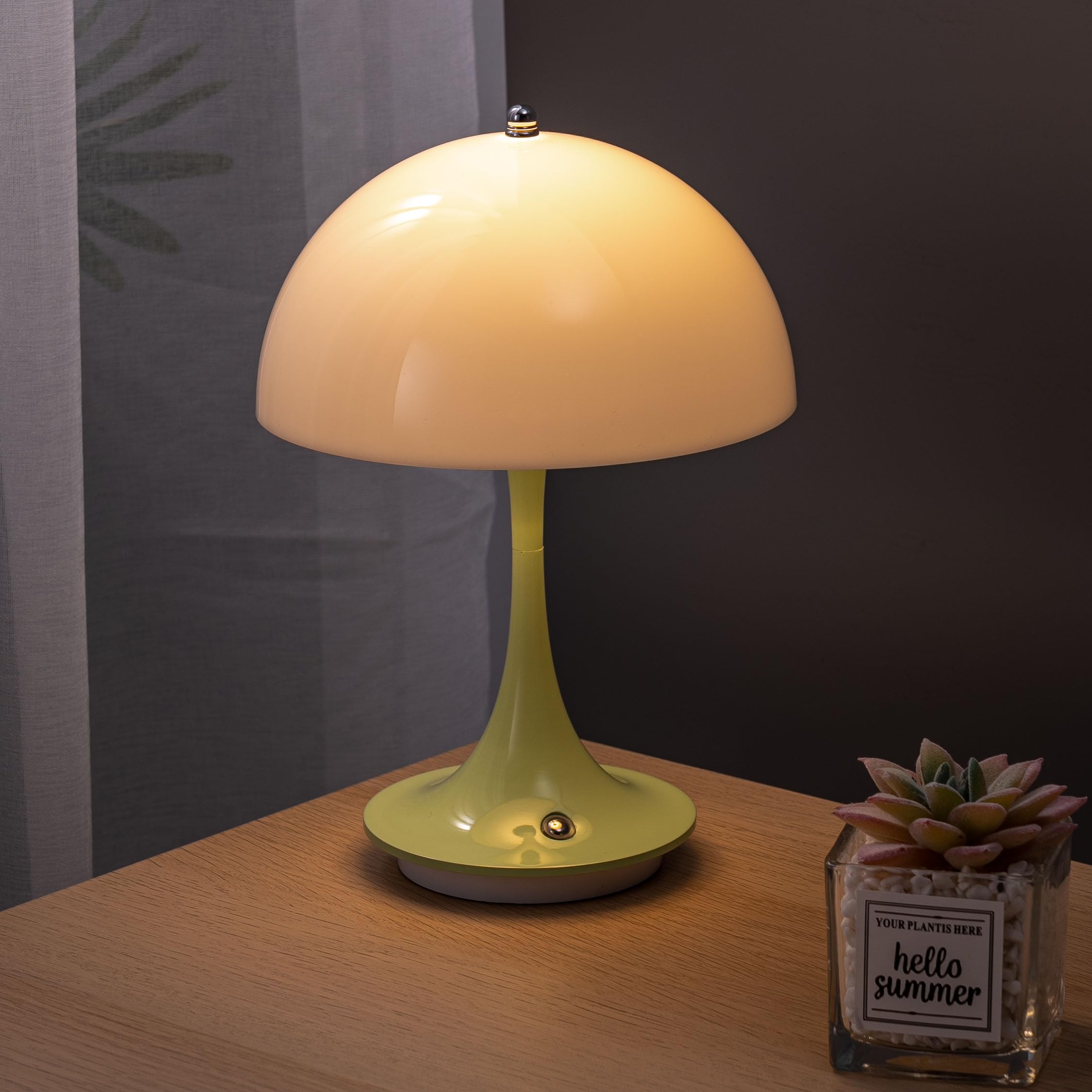 UMAGE LED tafellamp Asteria Table, USB, oranje/messing