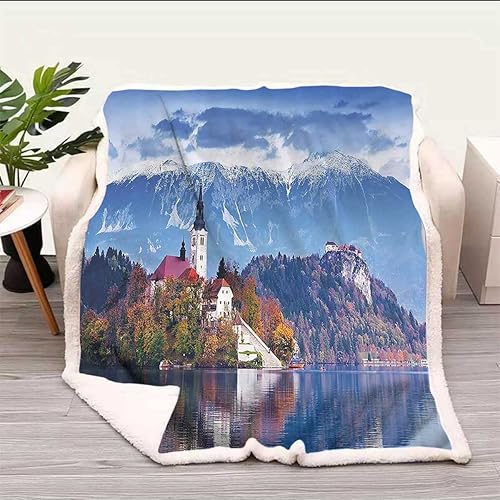 Miniatura 10 de Art Nouveau Cobijas Calientes para Invierno - Manta de franela suave de felpa, esponjosa, para dormitorio, artículos esenciales de bebé, 39 x 59