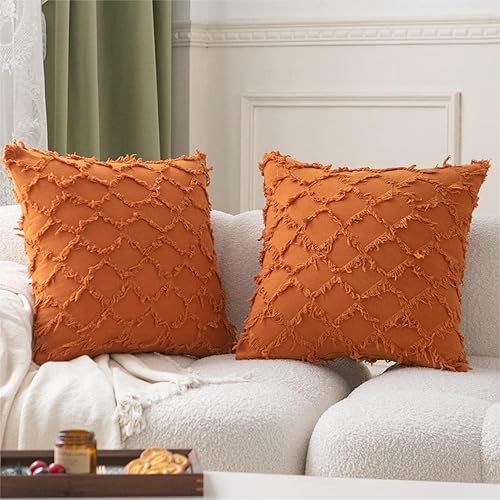 UlikTree Paquete de 2 fundas de almohada de otoño de Halloween, fundas de cojín decorativas cuadradas para sofá, fundas de almohada decorativas de