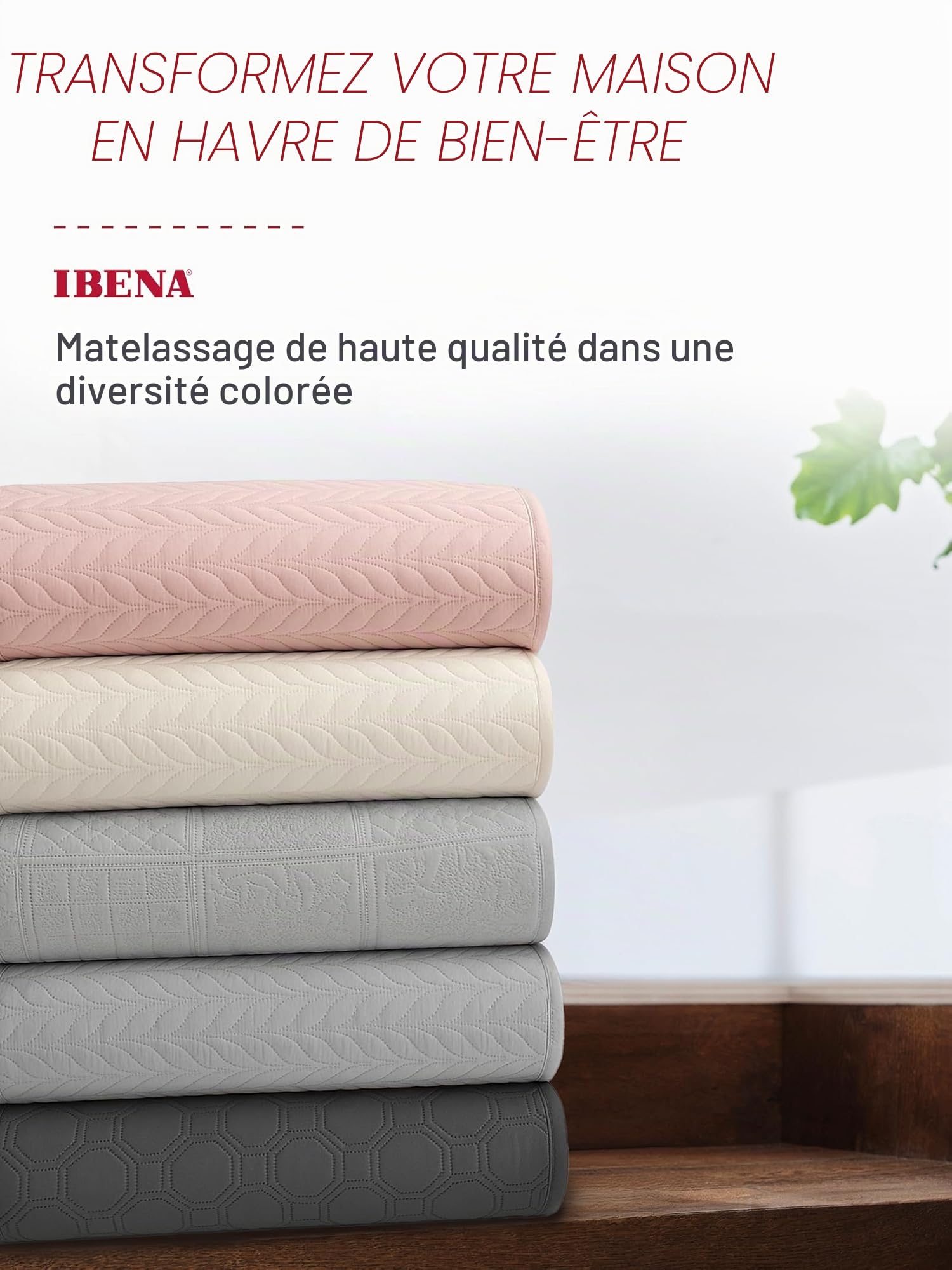 IBENA Nancy Plaid Jete de lit 140x210 cm - Motif Moderne, Lavable en Machine, Couvre lit uni Anthracite, Motif torsadé