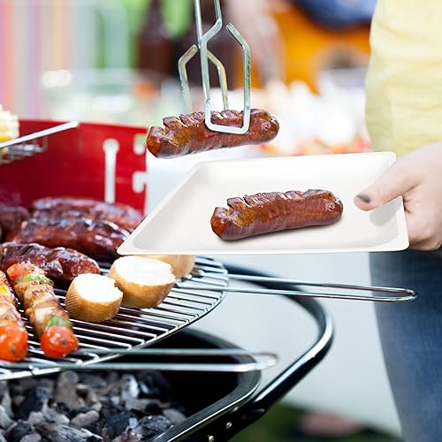 Miniatura 6 de Platos de papel cuadrados de 8 pulgadas, paquete de 30 unidades, platos desechables 100% compostables, platos de papel resistentes, platos de bagazo