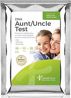 Genetrace DNA Aunt/Uncle Test - at-Home Collection Kit for Avuncular Testing - Lab Fees & Shipping Included - Results in 1-2 Days