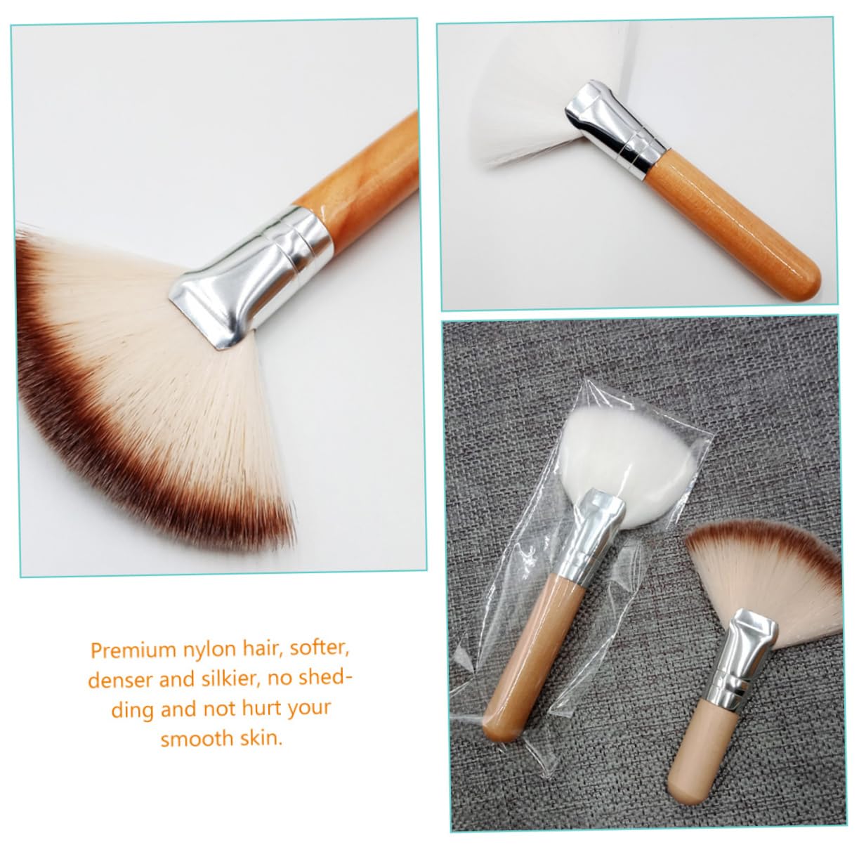 MAGICLULU 12piezas Pinceles De Maquillaje Para Brochas De Maquillaje Para Mango y Aplicación De Base Efectivas