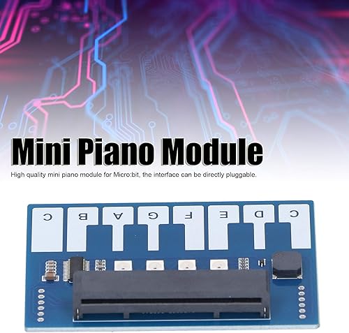 Miniatura 2 de Mini módulo de piano, mini módulo de piano para micro:bit, mini módulo de piano placa de expansión controlador táctil capacitivo TTP229 I2C interfaz