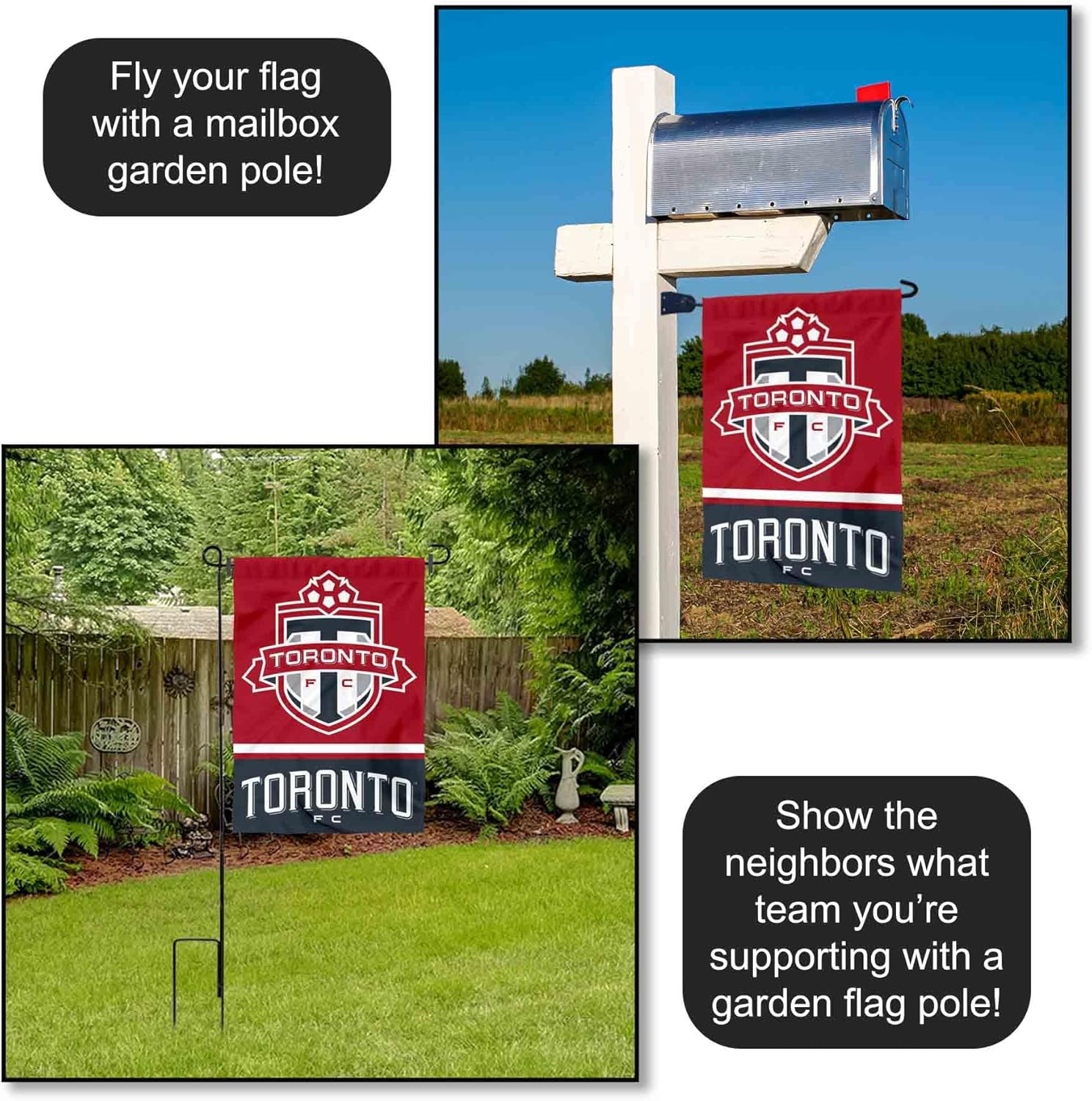 Toronto FC Double Sided Garden Flag - Image 4