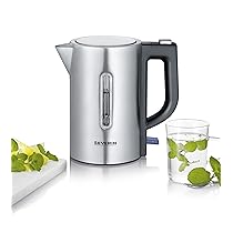 Severin WK 3647 – Set di bollitori da viaggio con 2 tazze in plastica e 2 cucchiai in acciaio INOX spazzolato e nero, 3647