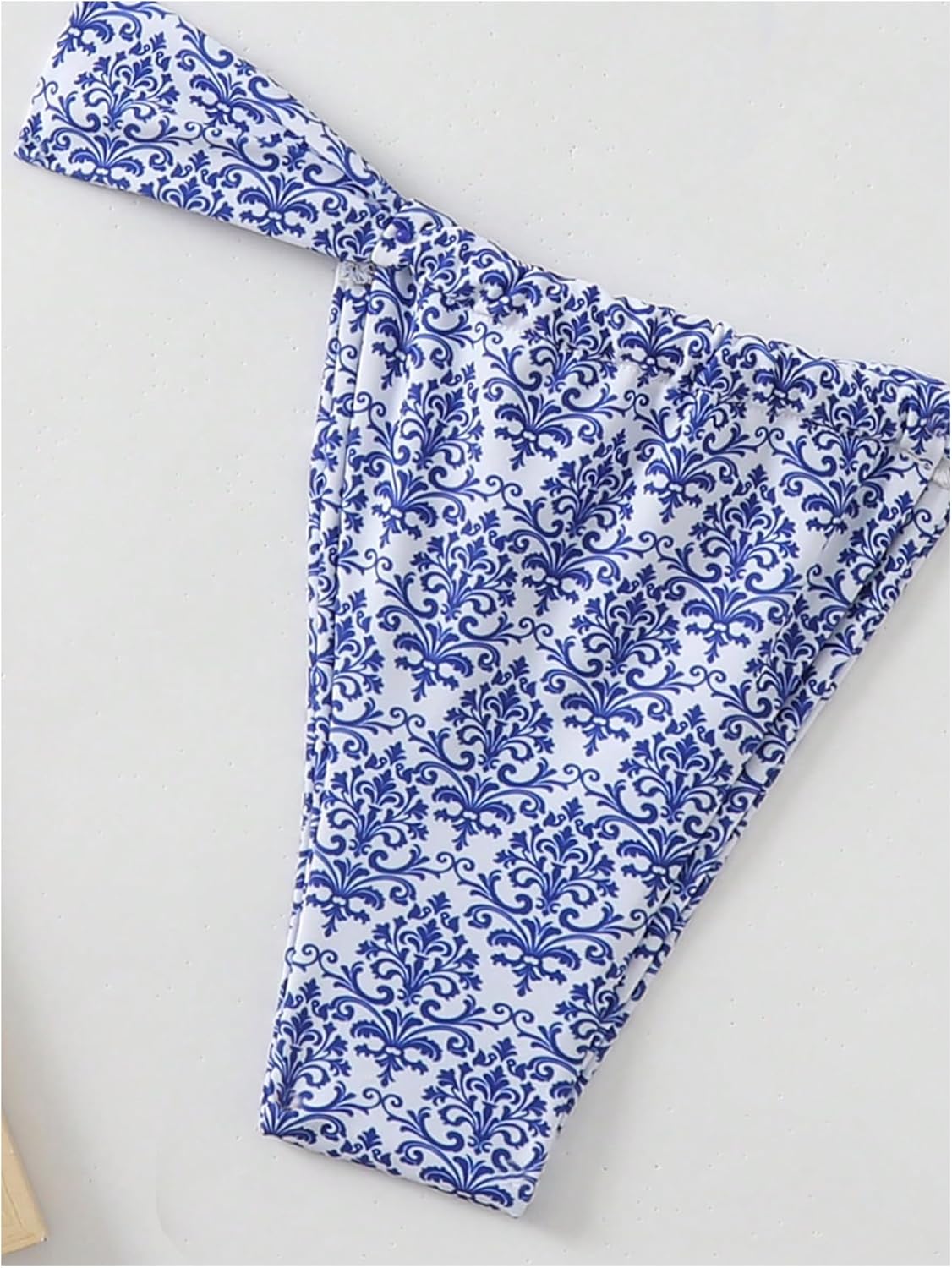 Women's 2 Piece Leopard Floral Bathing Suit Wireless Triangle Swimsuit High Waisted Bikini Sets - Image 5