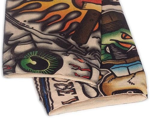 Miniatura 5 de Juland Juego de 6 fundas temporales para tatuajes para tatuajes, fundas para brazos, protectores solares para brazos, accesorios para fiestas,