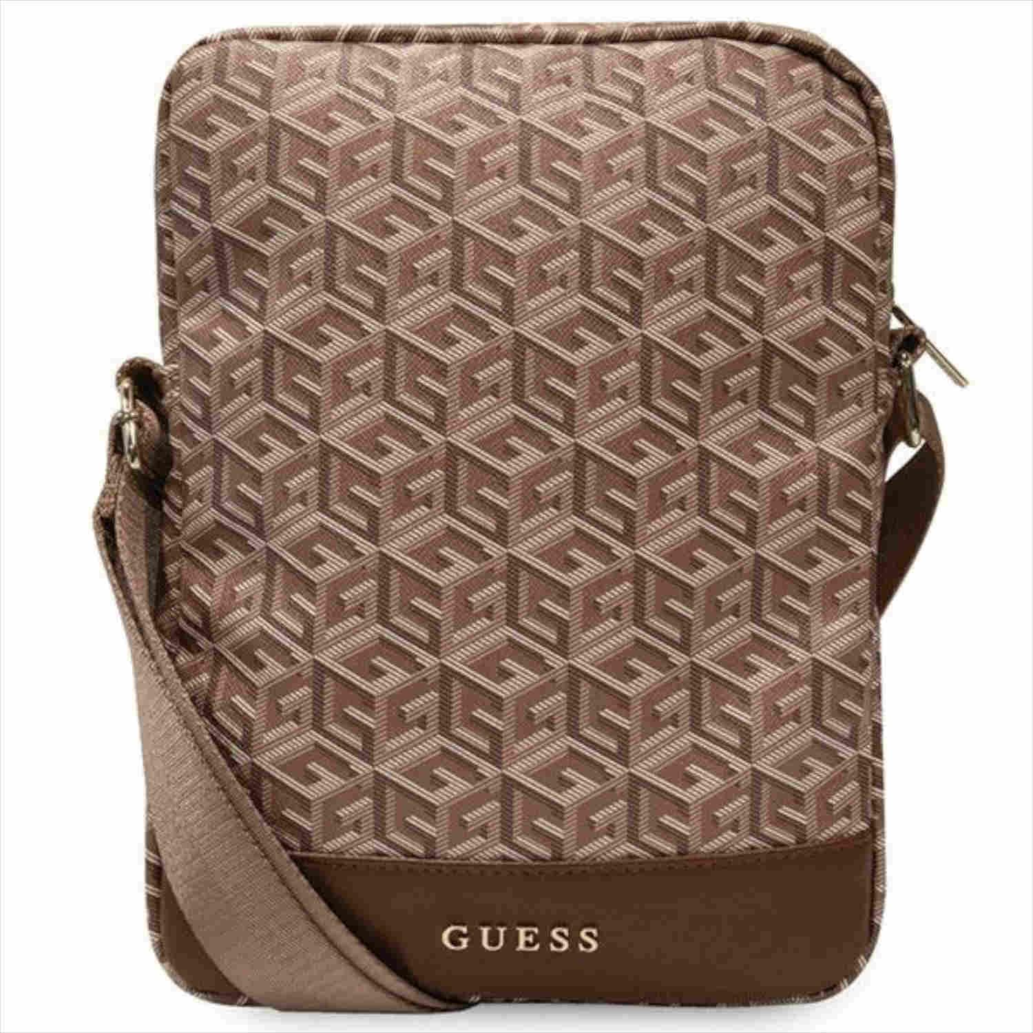 Guess GUTB10HGCFSEW - Borsa da 10", colore: Marrone