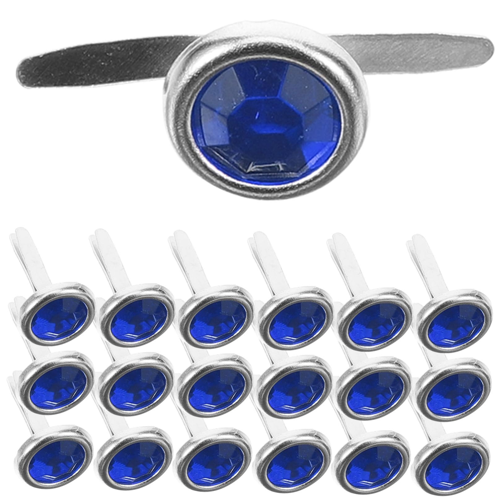 POPETPOP 100pcs Craft Brads for DIY Projects Large Round Metal Brads Paper Fasteners Unique Design for Scrapbooking