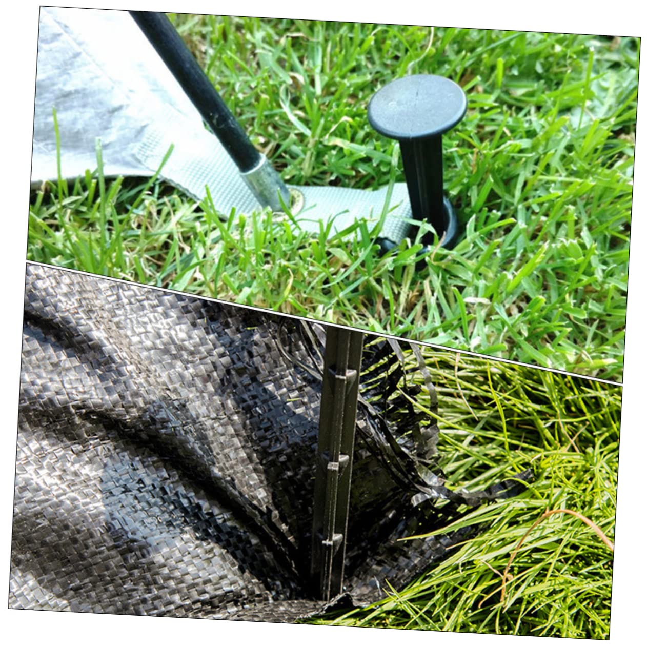 100 Pièces Piquets de Jardin Plastique de Terre pour Fixation Plantes pour Aménagement Paysager Projets de Jardinage