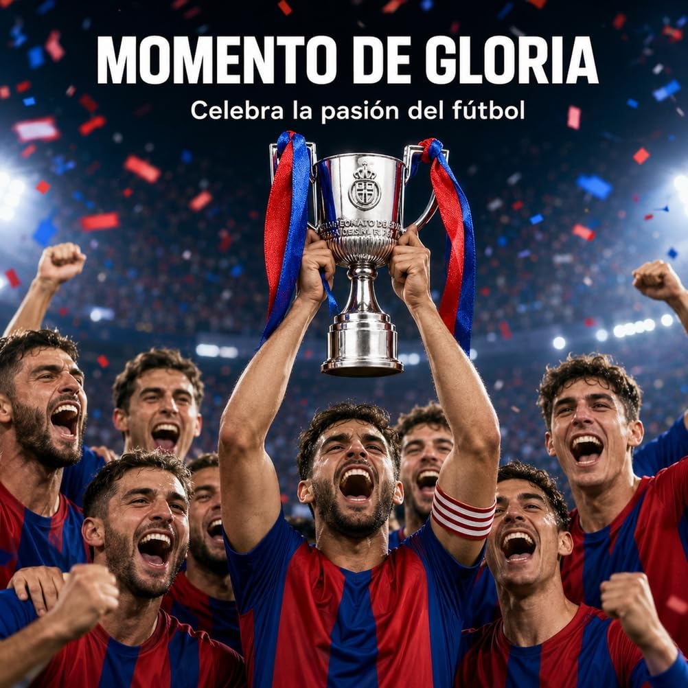 Réplica del Trofeo de Copa del Rey,Trofeo de Campeónes Coleccionable, Recuerdo de Liga de Fútbol,Decoración para Oficina, Bar Deportivo y Hogar, Aficionados al Fútbol