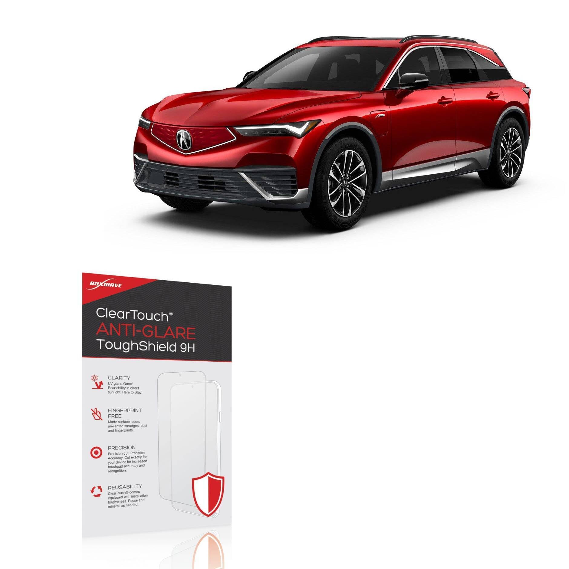 BoxWave Screen Protector Compatible with Acura 2024 ZDX Display (11.3 in) - ClearTouch Anti-Glare ToughShield 9H (2-Pack), Anti-Glare 9H Tough Flexible Film Screen Protector
