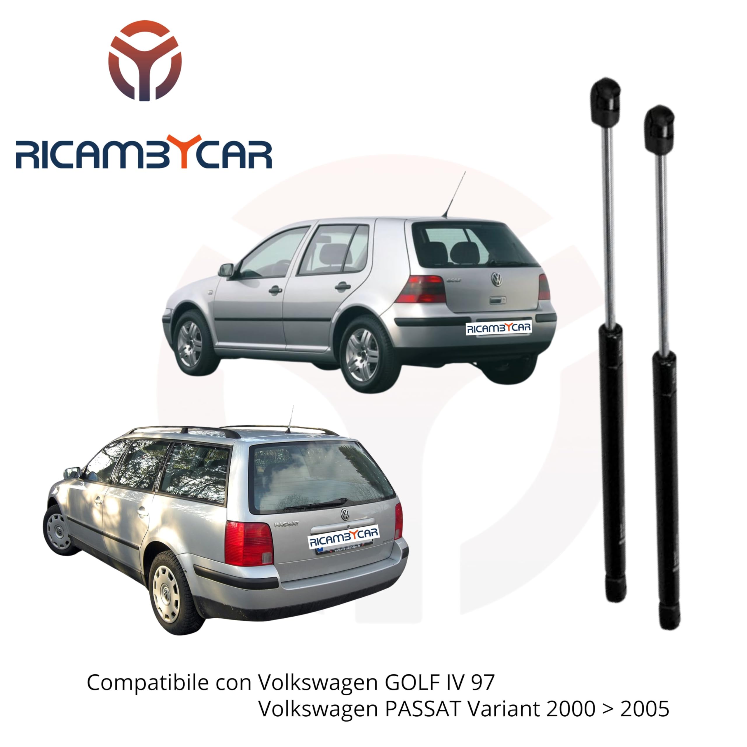 Coppia Molle a Gas Portellone Posteriore Compatibile con Volkswagen GOLF IV 97 > PASSAT VARIANT 2000> 2005