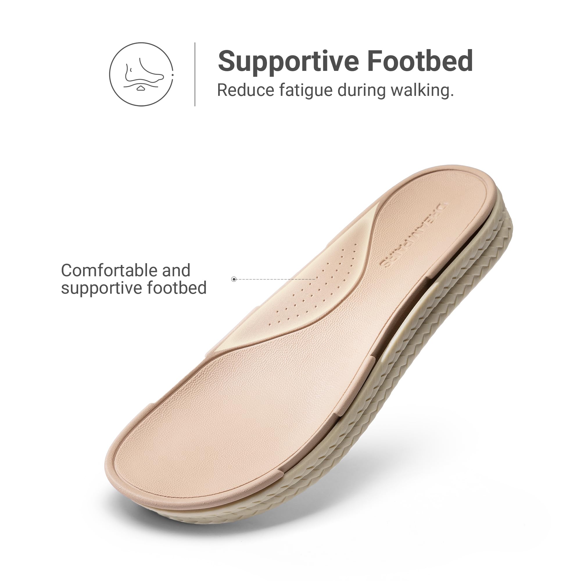 DREAM PAIRS Sandali da Donna Impermeabili – Comode Scarpe Estive Basse con Zeppa per la Spiaggia, il Tempo Libero e le Passeggiate