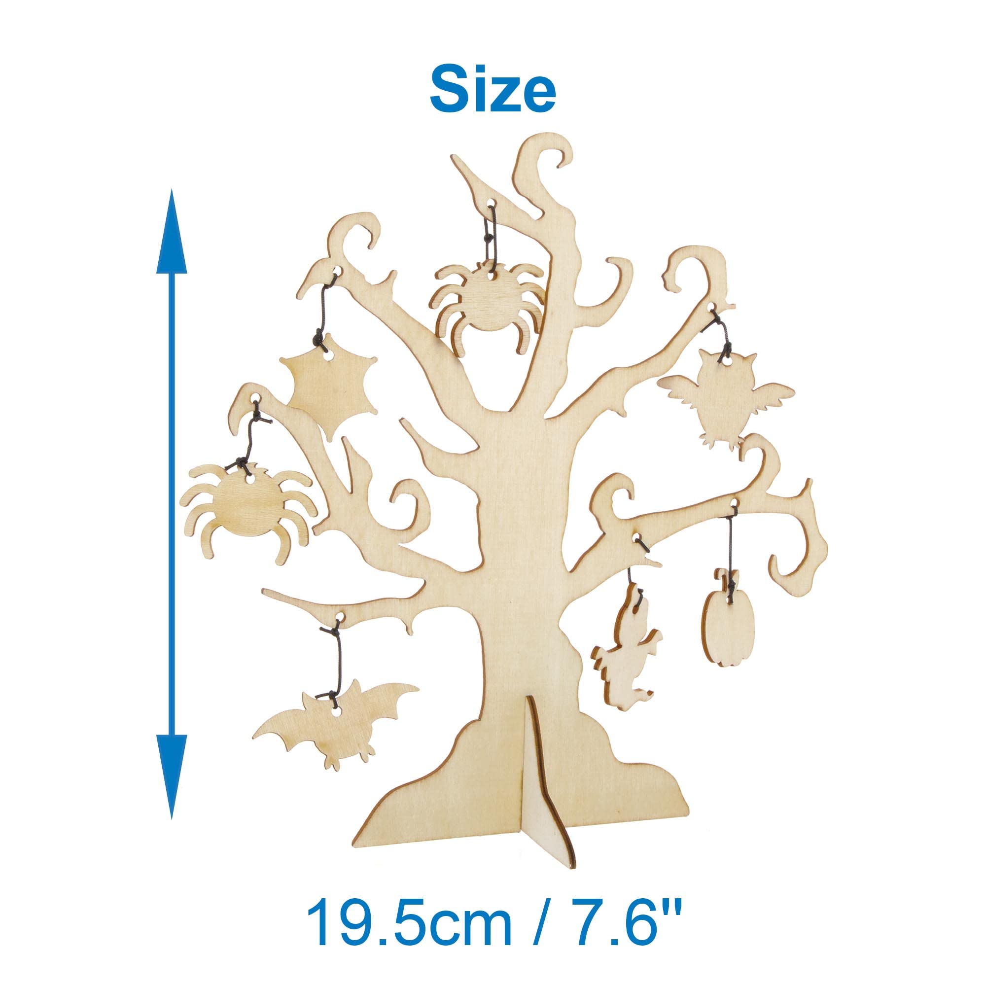 Arbre En Bois à Décorer Halloween - Lot De 2 - Baker Ross - Activité Manuelle Enfant