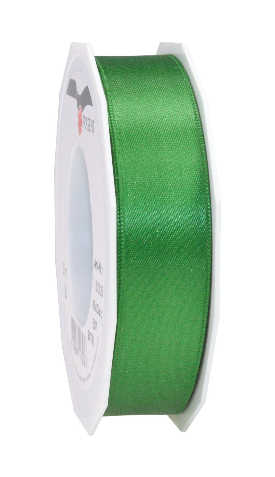 C.E. Pattberg SATIN green gift ribbon, 27 yards for Wrapping Gifts, 1 inch width, Ribbon for Decorating & Crafting, Decorative Ribbon for Gifts, for every occasion