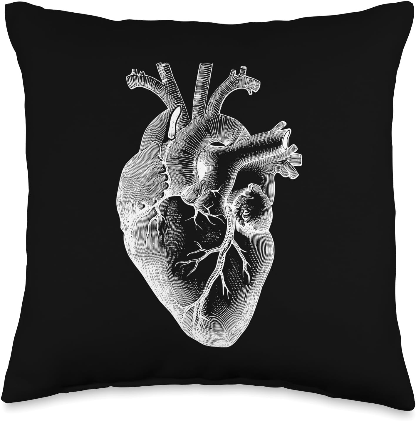 Anatomical Human Heart Doctor Gift Heart Anatomy Throw Pillow