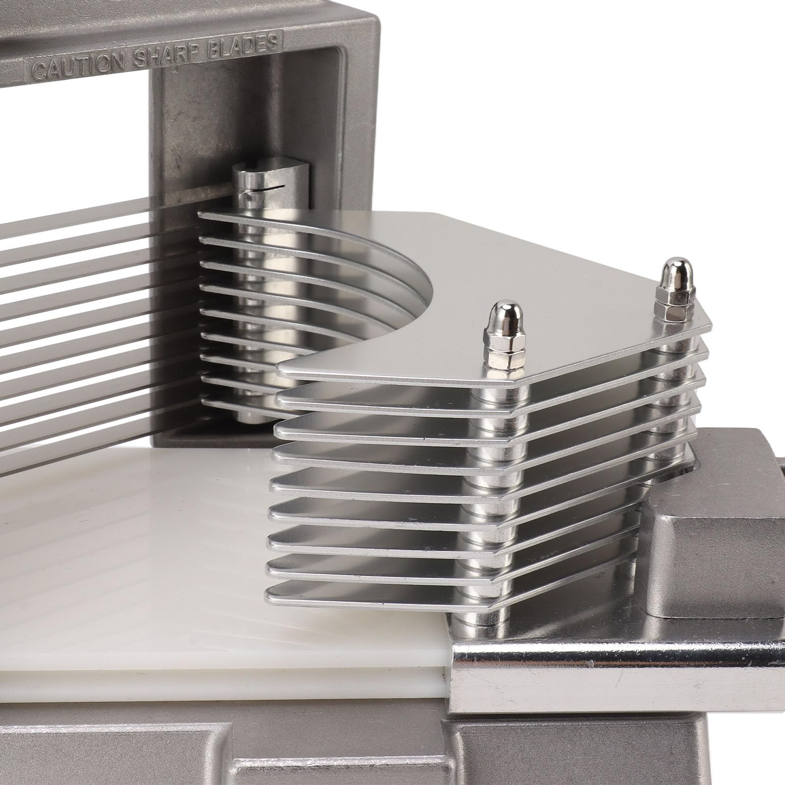 Aramox Kommerzielle Tomatenschneidemaschine, Tomatenschneider aus Aluminiumlegierung mit Edelstahlklingen, 37 X 23 X 19 Cm, Leicht zu Drückender Griff für die Küche zu Hause Im Restaurant (6.5MM)