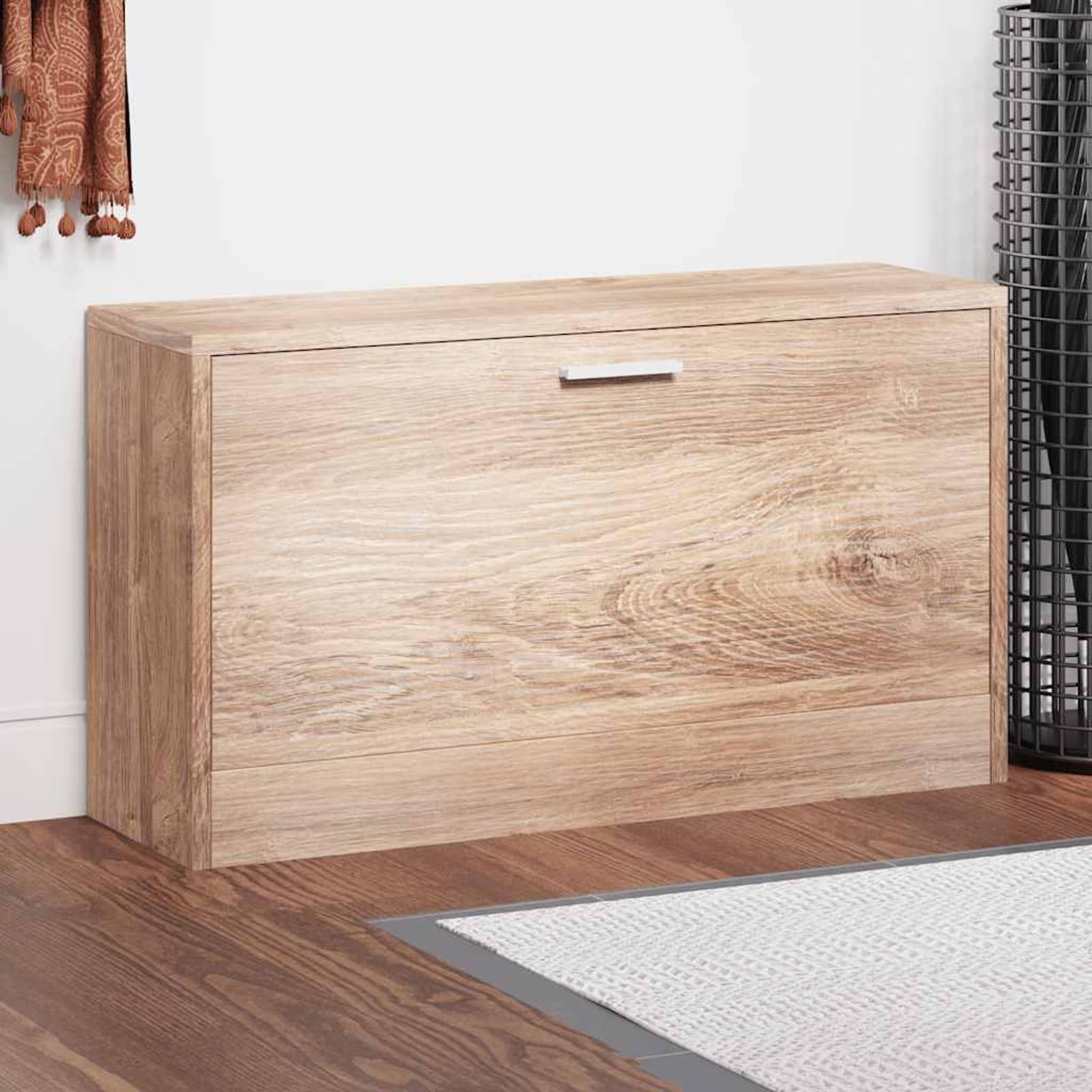 Schuhbank Eichefarben MDF Holzwerkstoff 80x24x45 cm 5-6 Paar Schuhe