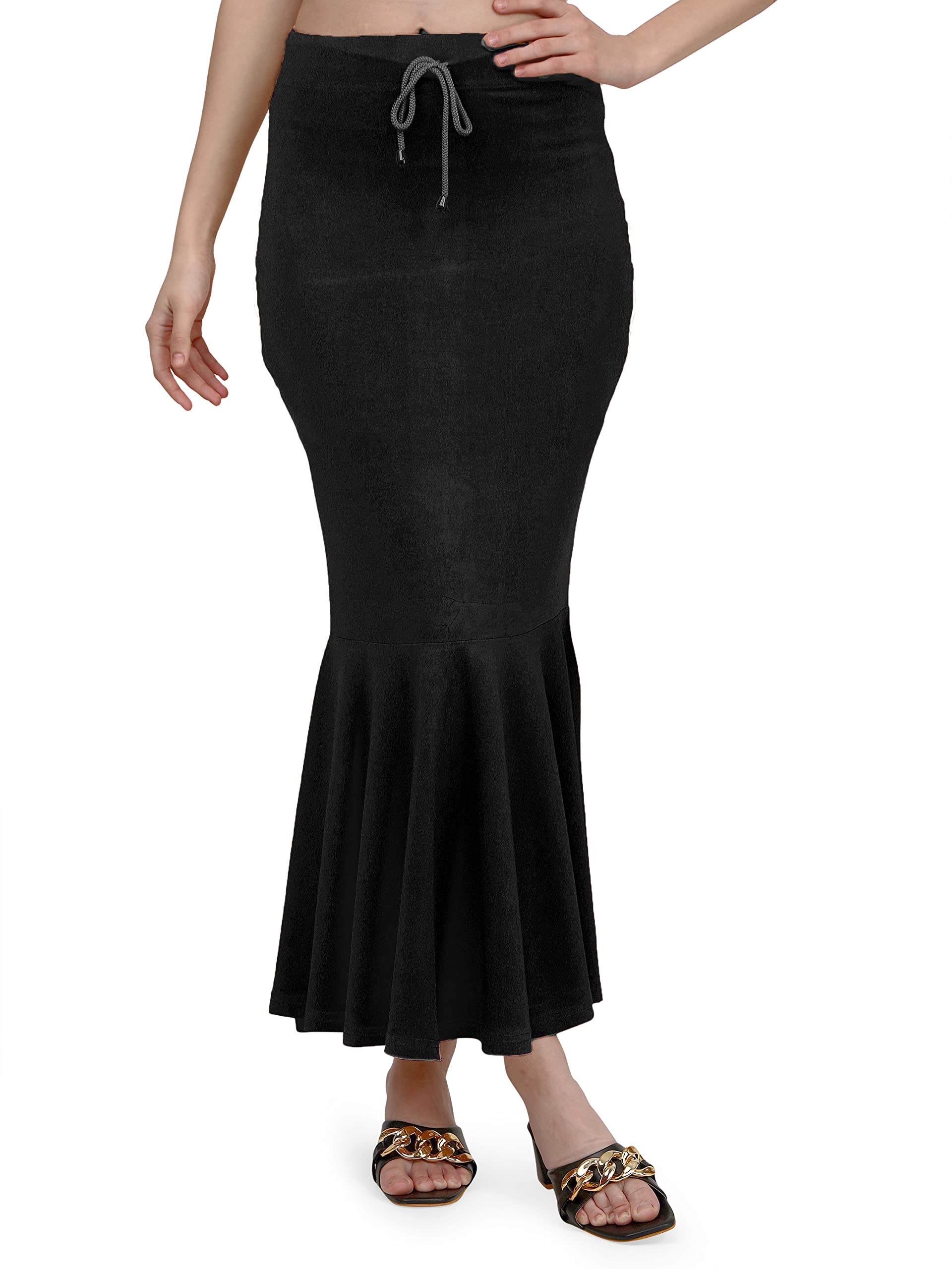 Mehrang Stretchable Saree Shapewear Petticoat for Women, Cotton Blended,Petticoat,Skirts for Women,Shape Wear Dress for Saree