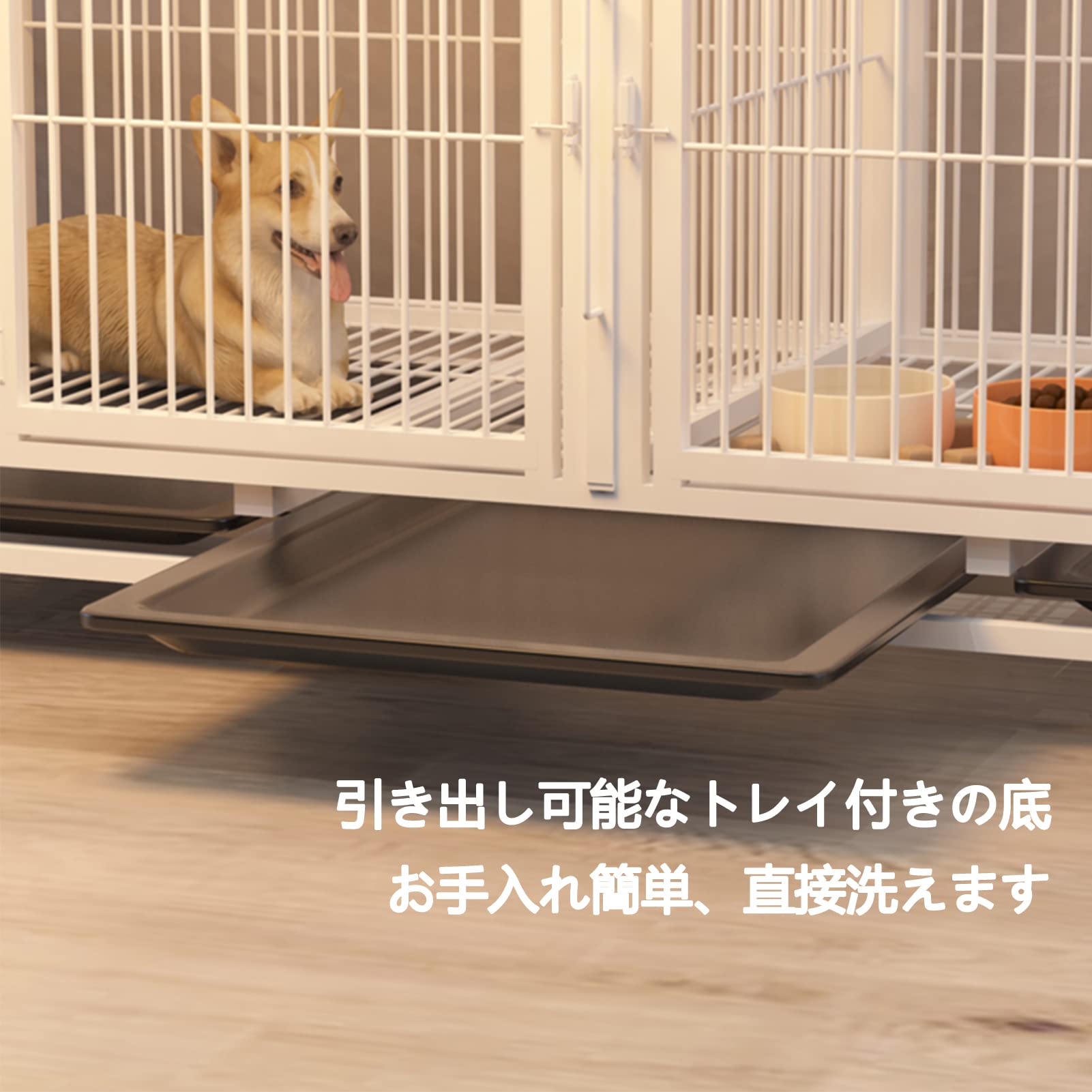 Amazon.co.jp: 犬の繁殖ケージ 相反する2匹の犬を引き離すことができる