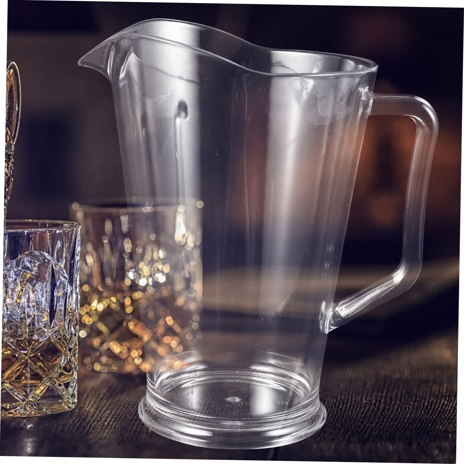 Jarra de Plástico para Cerveza y Agua Fría de 1300ml con Vertedor Preciso y Alta Transparencia Adecuado para Fiestas y Reuniones Familiares
