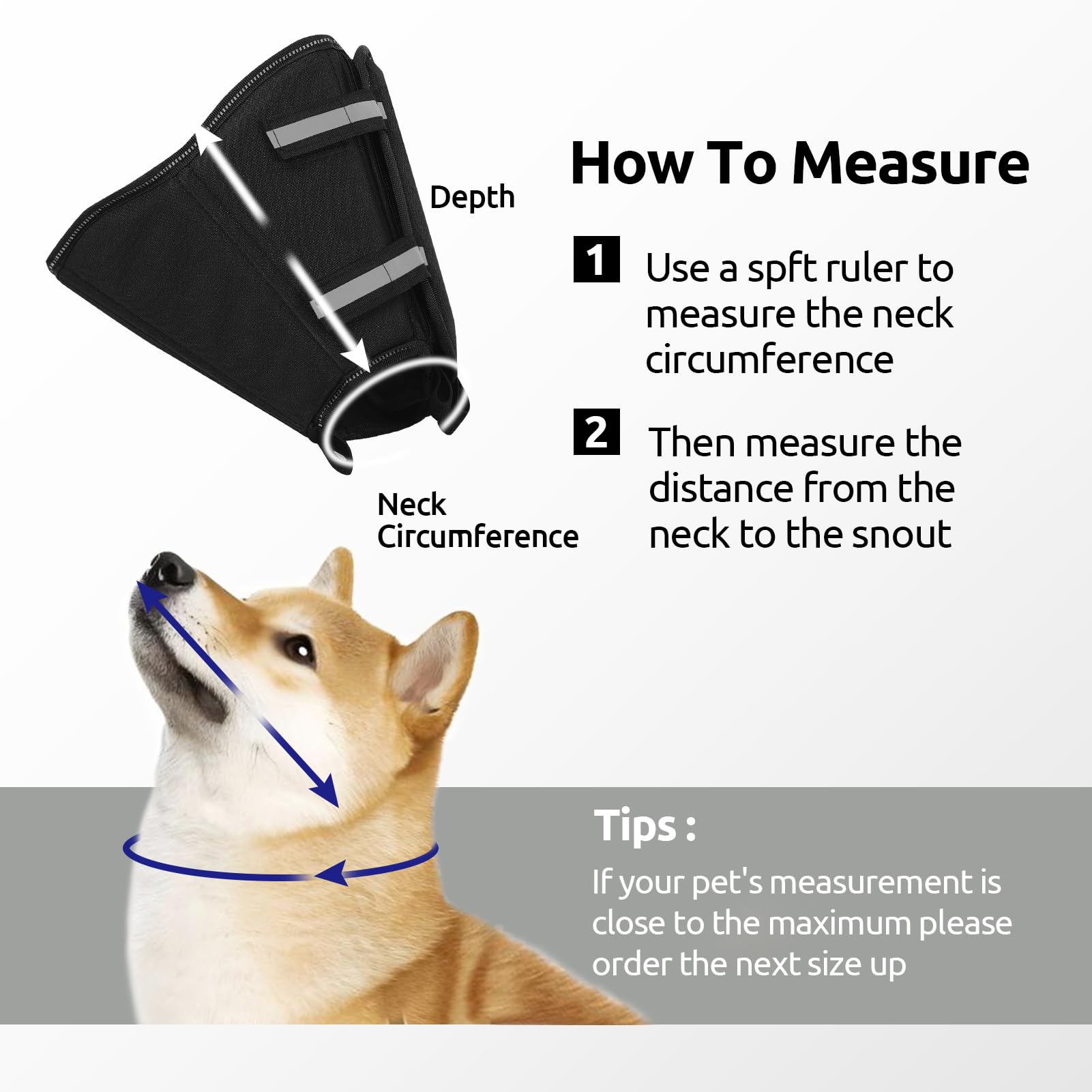 PUZAUKAL Dog Cone Collar, Dog Cones After Surgery Soft - Image 3