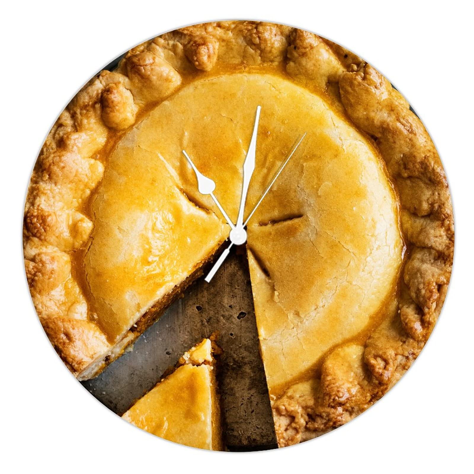 Horloge murale pour cuisine et coin barbecue en bois au design authentique de ferme