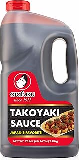 Otafuku Takoyaki Sauce for Japanese Grilled Octopus, 78.7 OZ (1/2 Gallon)