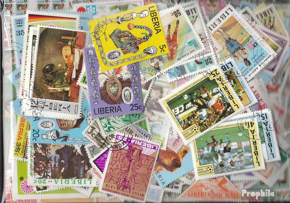 Liberia 300 diversi Francobolli (Francobolli per i collezionisti)